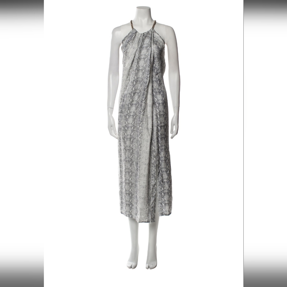 Scanlan Theodore Long Silk Halter Dress NWT Size 6